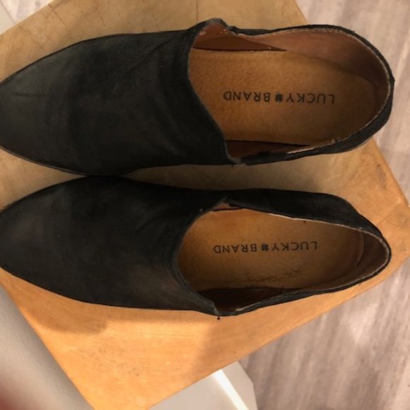 Black Leather Ankle Boots - Picture 1 of 5